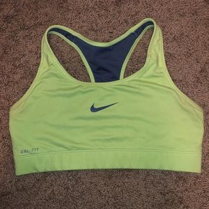 Nike sports bra neon